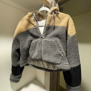 Hollister cropped teddy